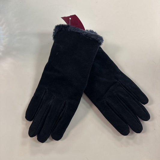 Black Suede Leather Gloves Extra Large