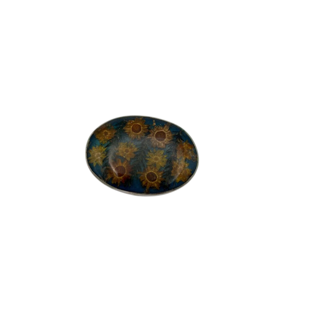Dried Floral Resin Pin