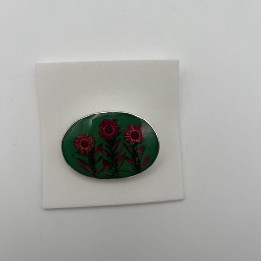 Dried Floral Resin Pin