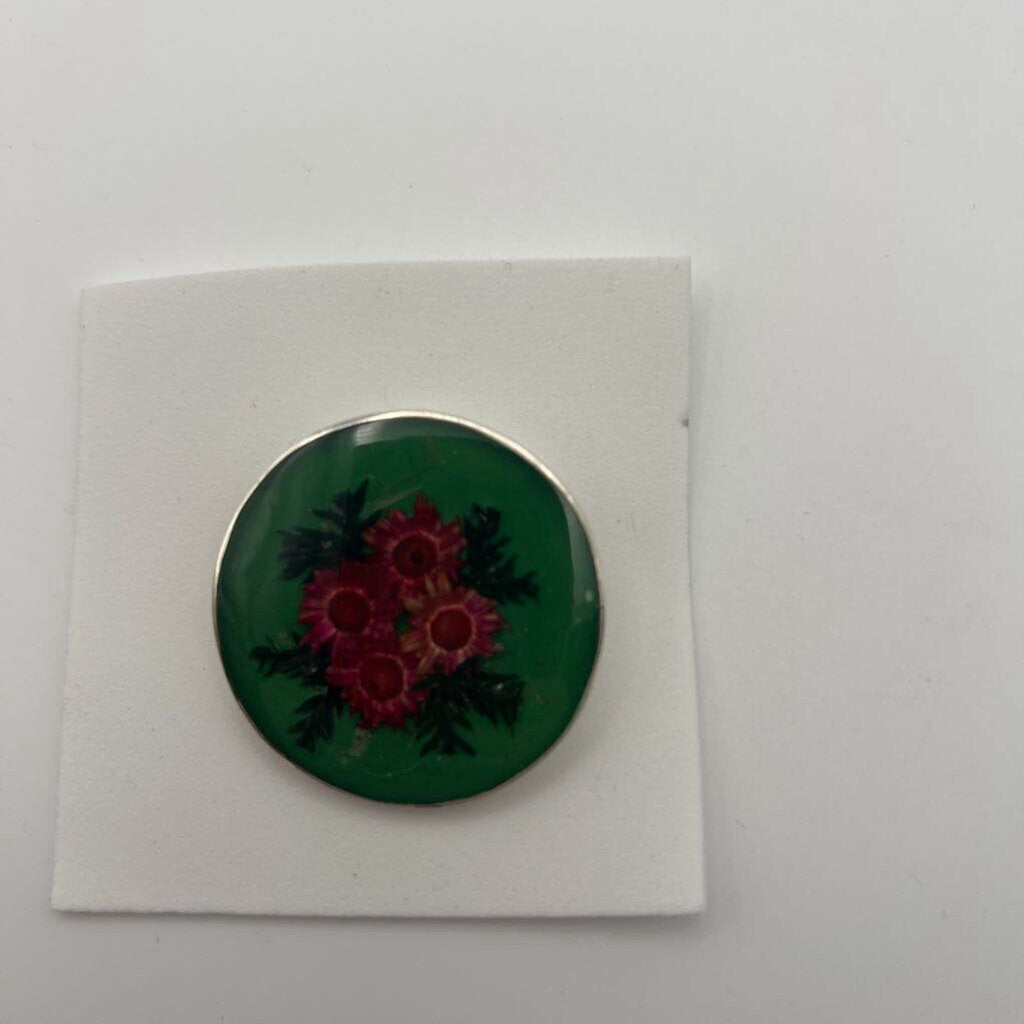 Dried Floral Resin Pin