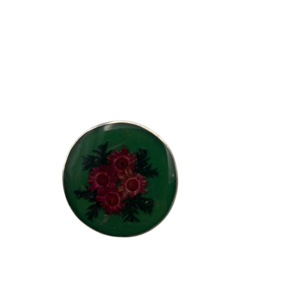 Dried Floral Resin Pin