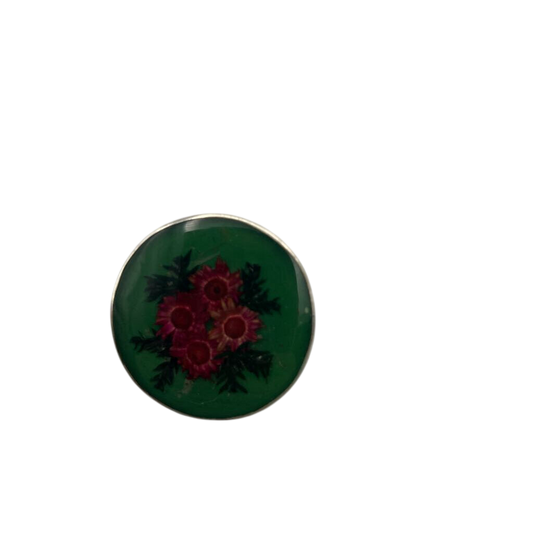 Dried Floral Resin Pin