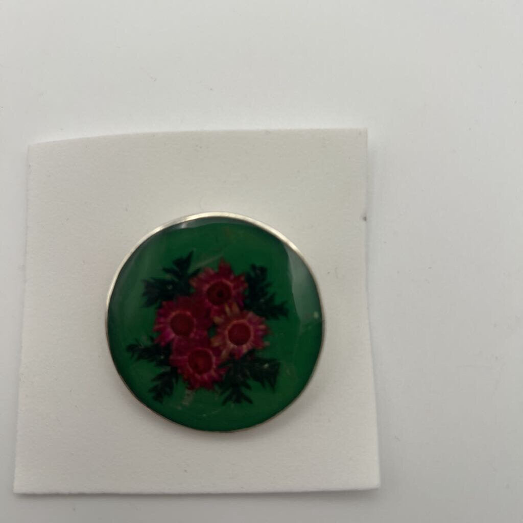 Dried Floral Resin Pin