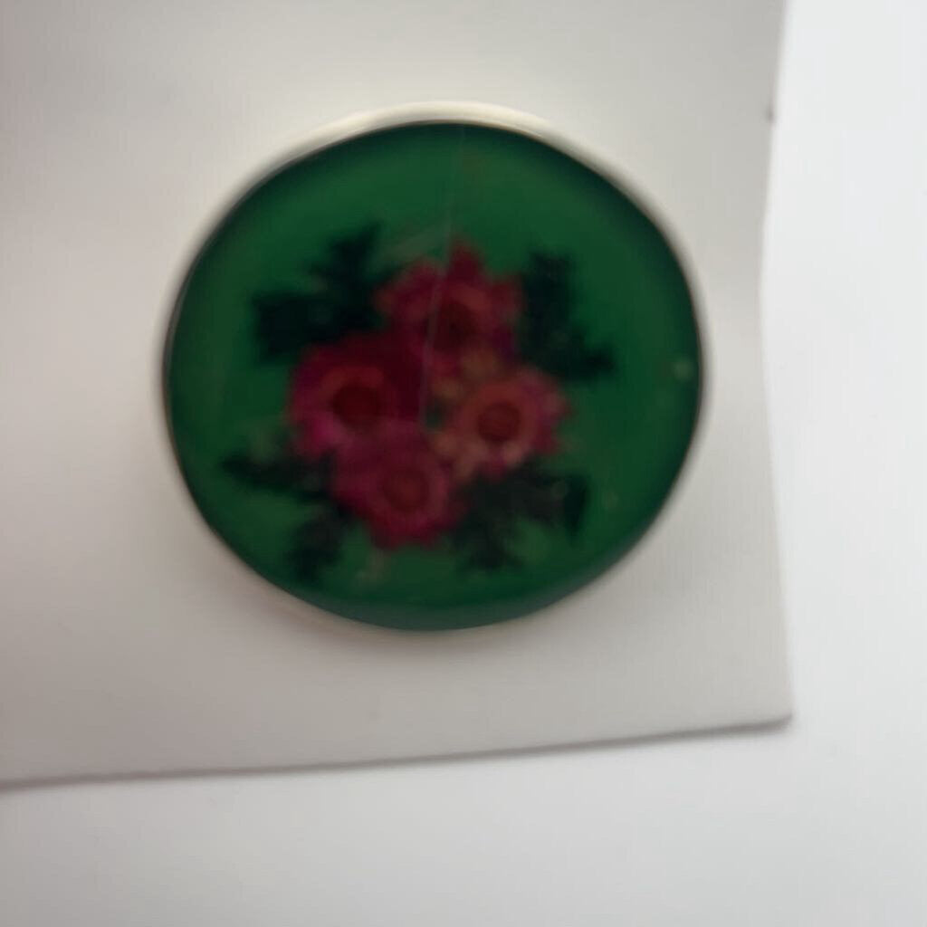 Dried Floral Resin Pin