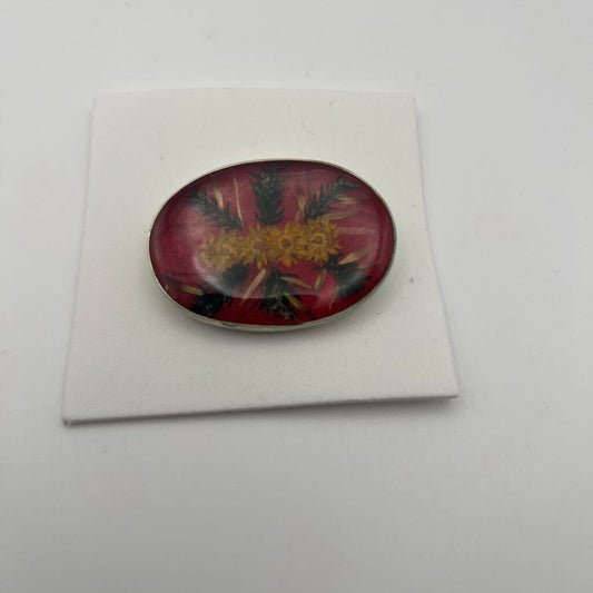 Dried Floral Resin Pin