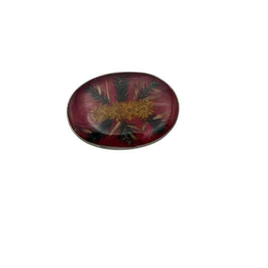 Dried Floral Resin Pin