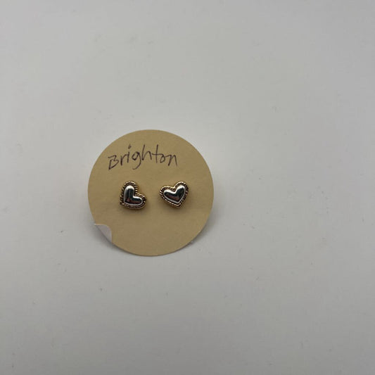 Brighton Silver Heart Stud Earrings