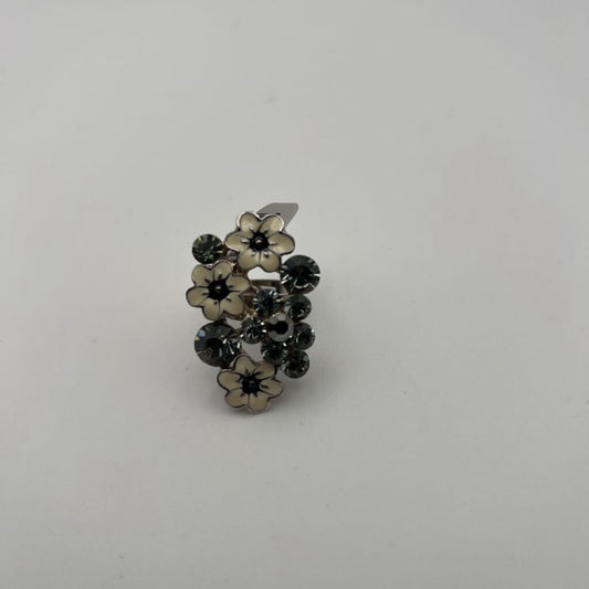 Silver Floral Statement Ring