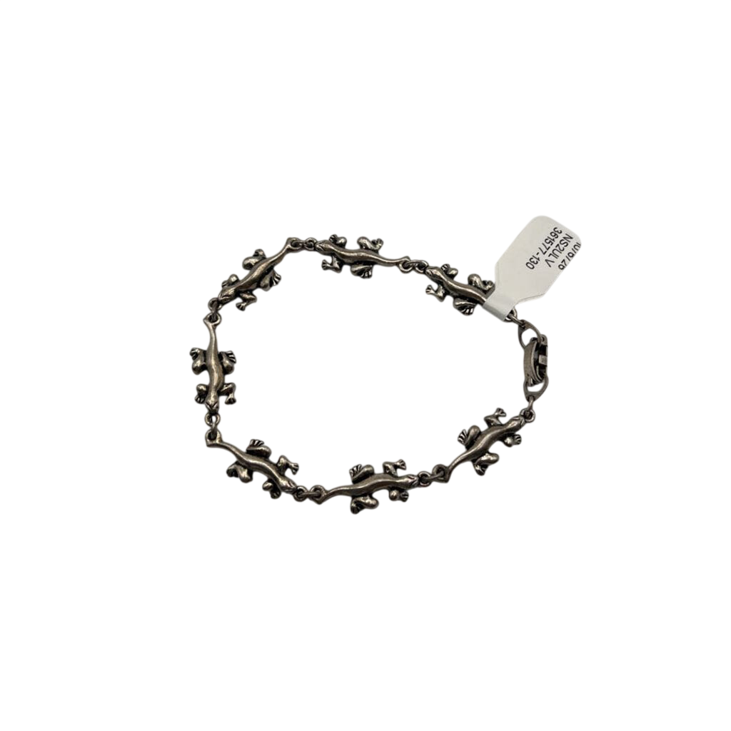 Silver Lizard Bracelet