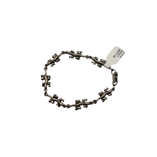 Silver Lizard Bracelet