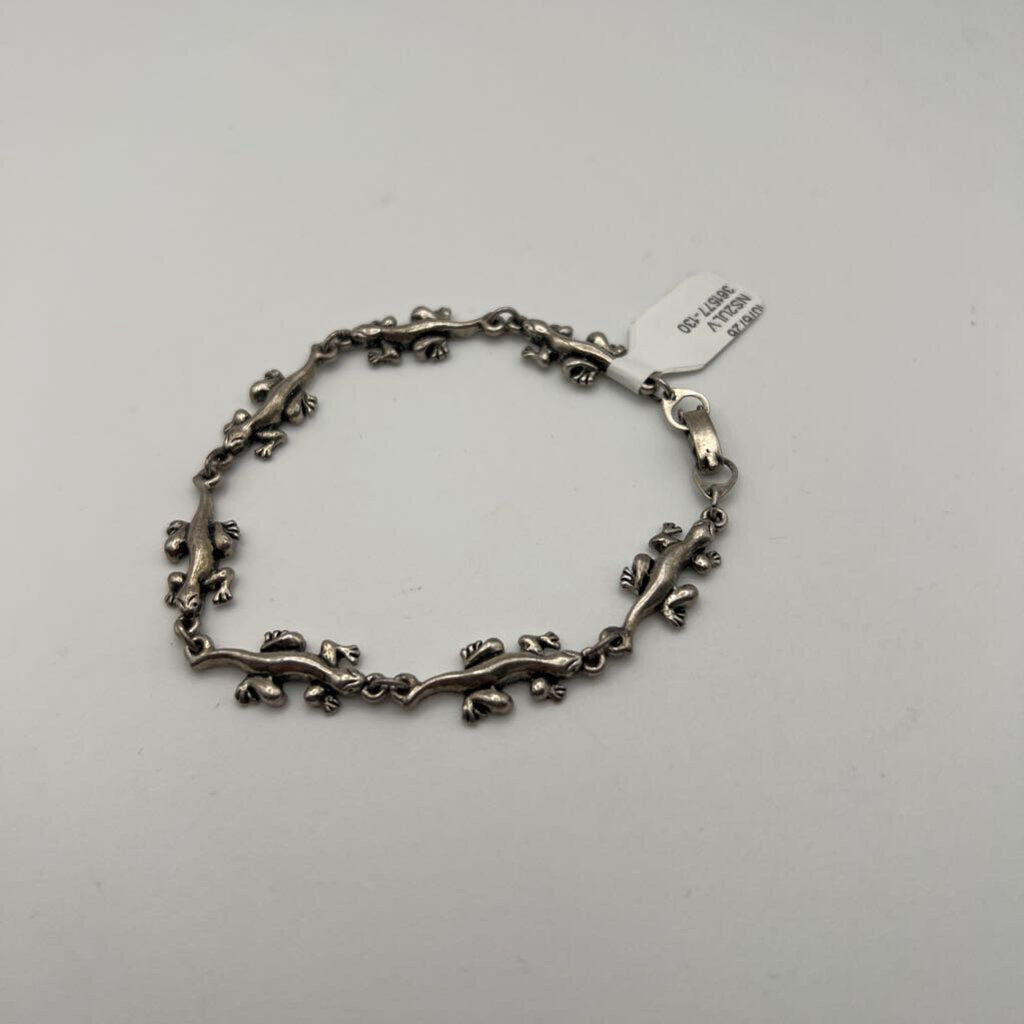 Silver Lizard Bracelet