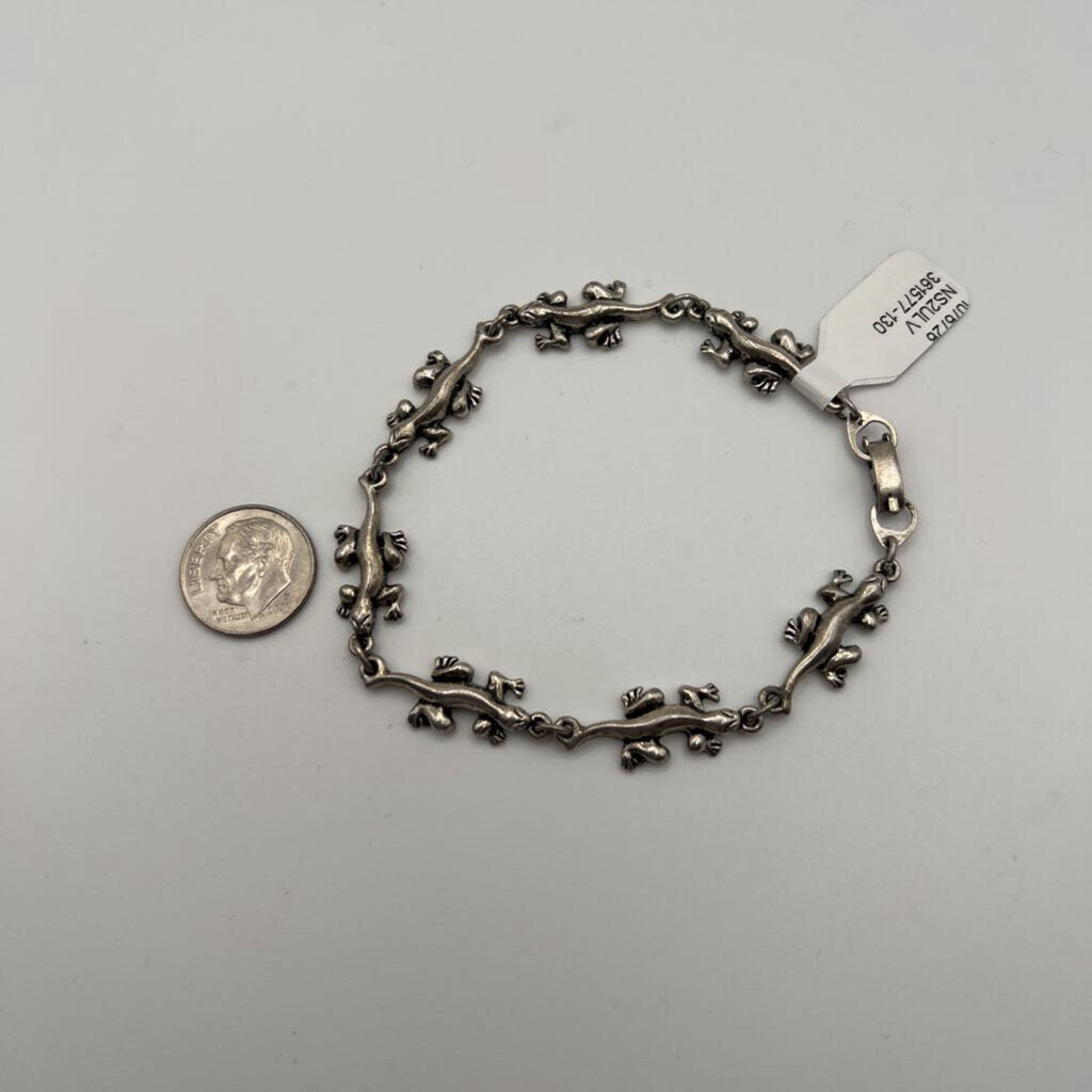 Silver Lizard Bracelet