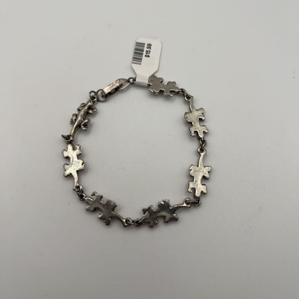 Silver Lizard Bracelet