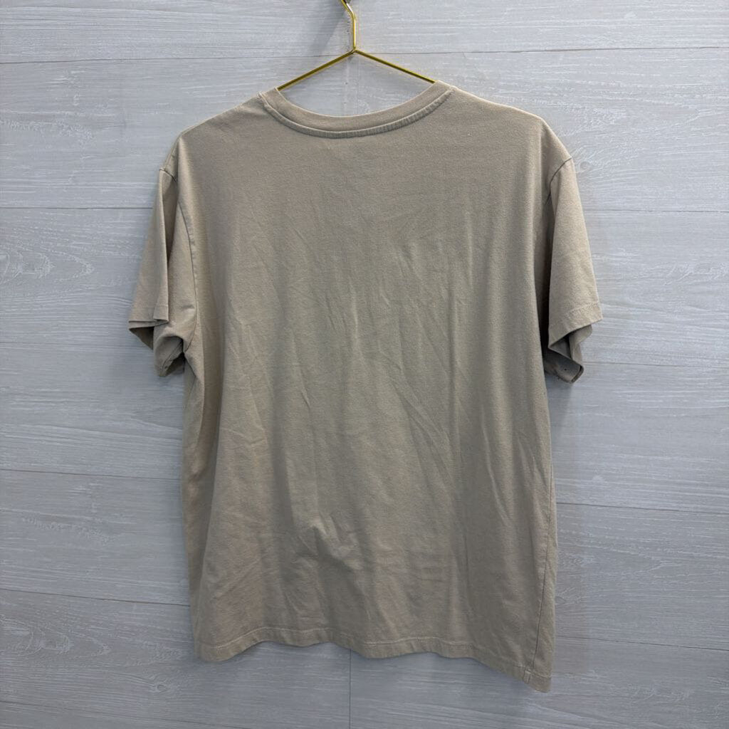 Star Wars Beige/ Multi Embroidered Grogu Short Sleeve Graphic Tee Extra Large