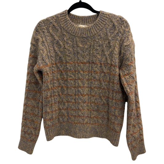 Mystree Brown/ Orange Stripe Knit Sweater Medium