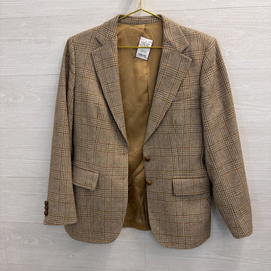 Vintage Asher Brown Plaid Blazer Jacket 12