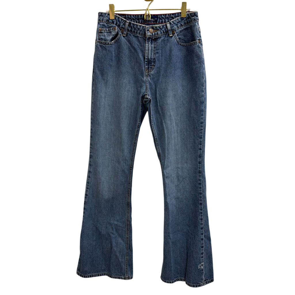 SO Medium Wash Flare Leg Jeans 9 Long