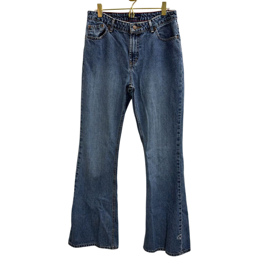 SO Medium Wash Flare Leg Jeans 9 Long