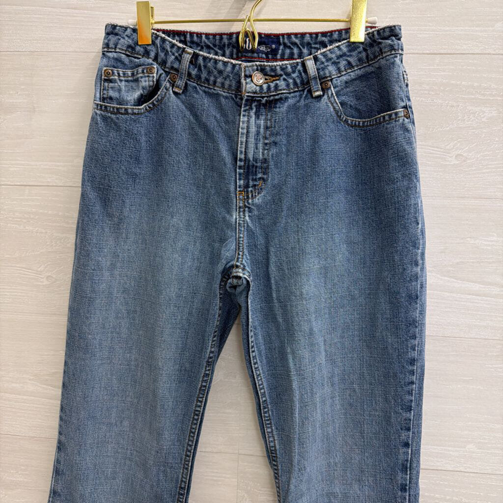 SO Medium Wash Flare Leg Jeans 9 Long