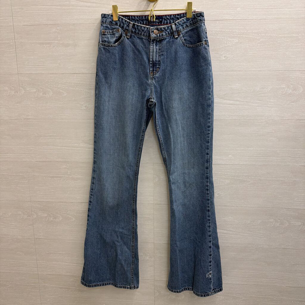 SO Medium Wash Flare Leg Jeans 9 Long