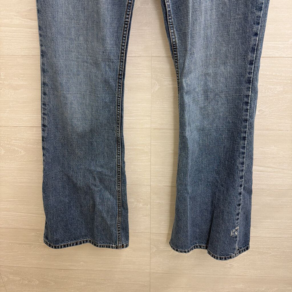 SO Medium Wash Flare Leg Jeans 9 Long