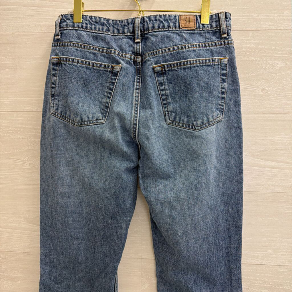 SO Medium Wash Flare Leg Jeans 9 Long