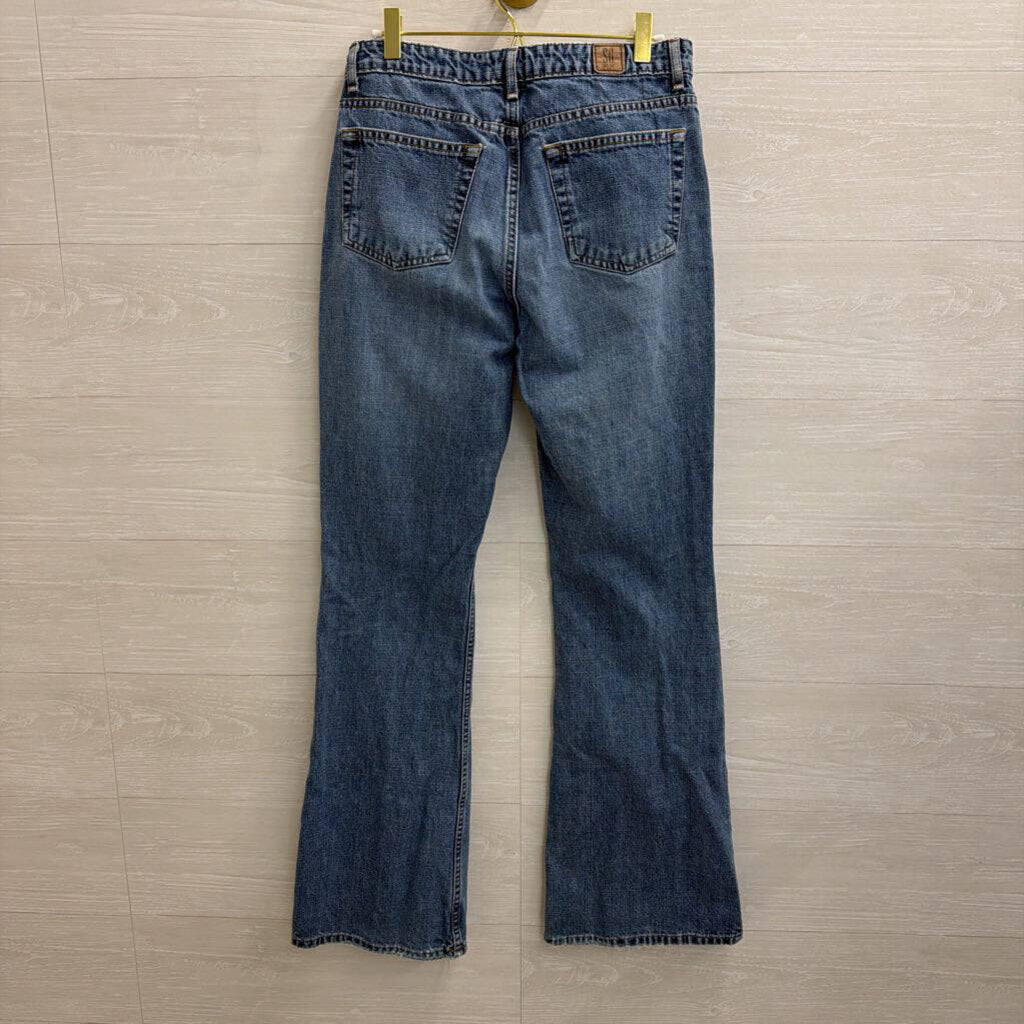 SO Medium Wash Flare Leg Jeans 9 Long