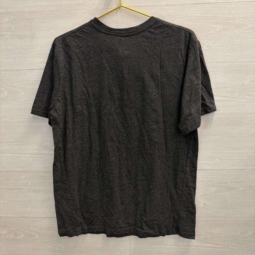 Grey/ White Mushroom Short Sleeve Graphic Tee Large