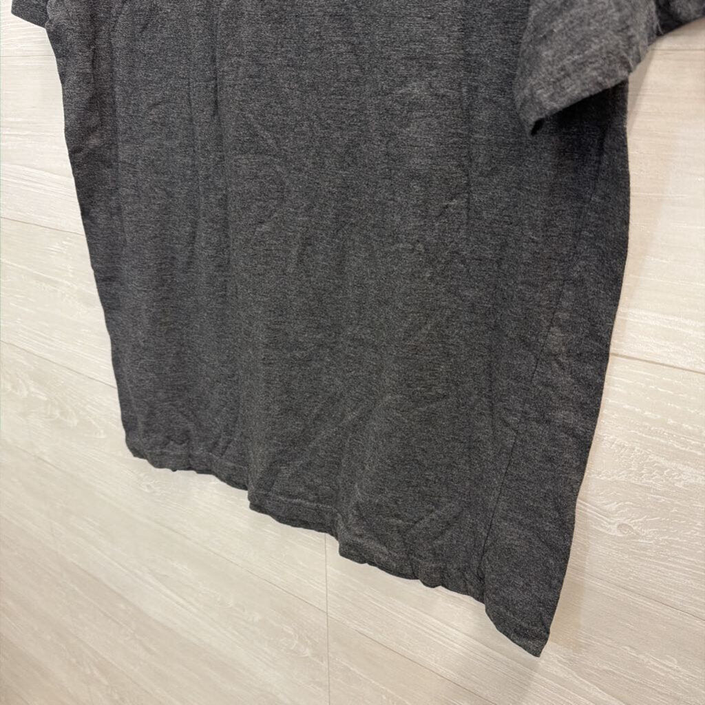 Grey/ White Mushroom Short Sleeve Graphic Tee Large