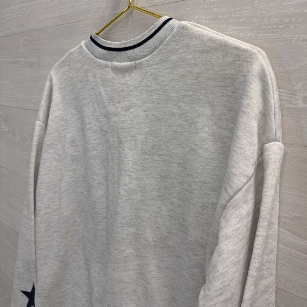 Grey NYC V Neck Sweatshirt Small
