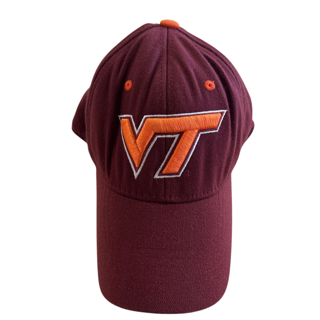 TOW Burgundy/ Orange Embroidered Virginia Tech Baseball Hat Medium