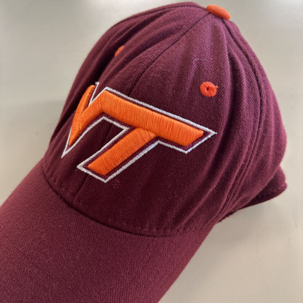 TOW Burgundy/ Orange Embroidered Virginia Tech Baseball Hat Medium
