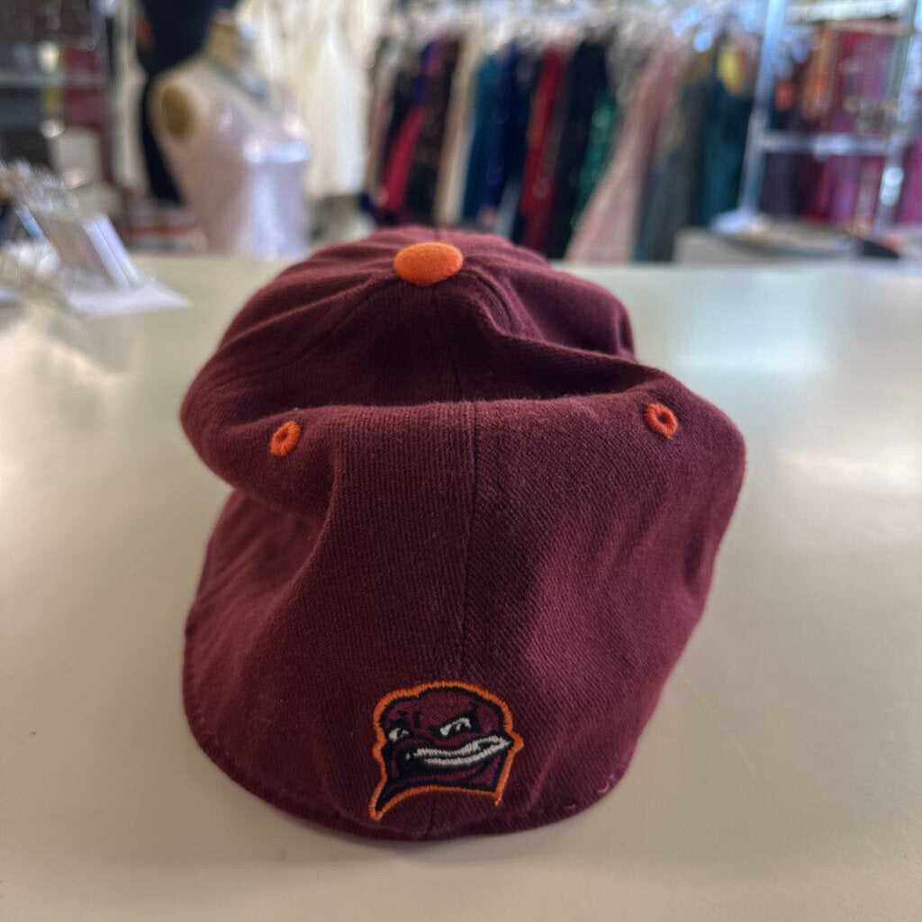 TOW Burgundy/ Orange Embroidered Virginia Tech Baseball Hat Medium