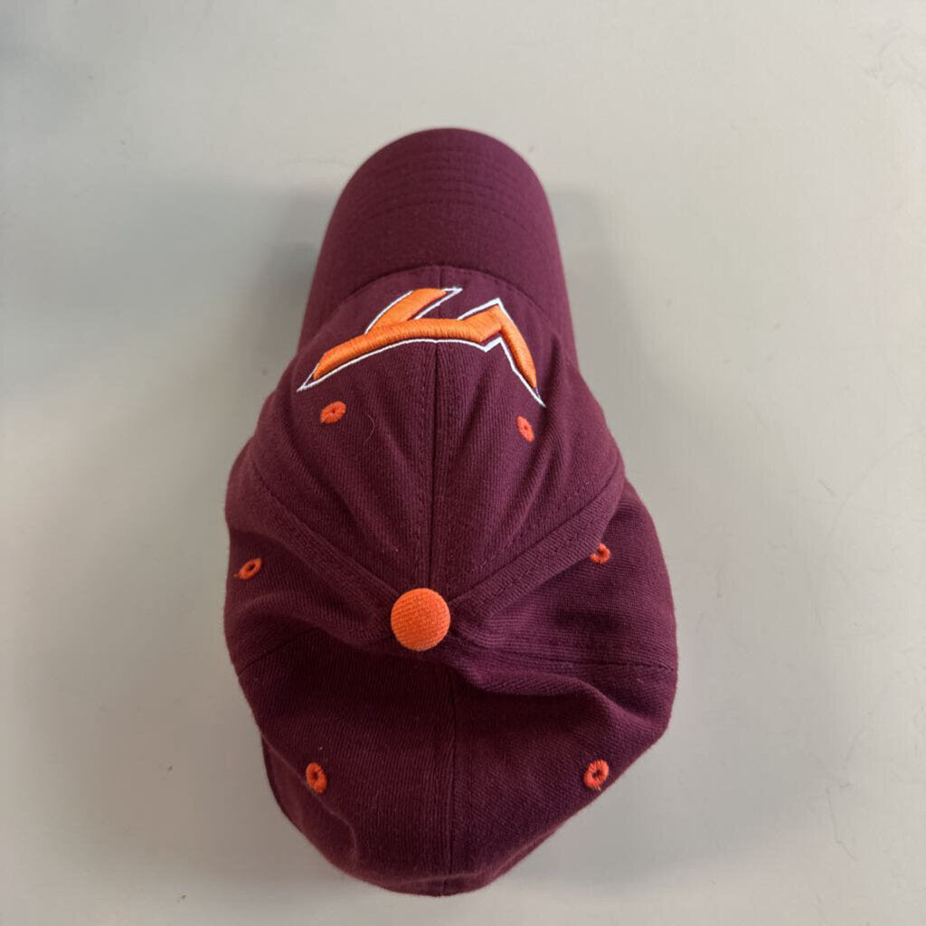 TOW Burgundy/ Orange Embroidered Virginia Tech Baseball Hat Medium