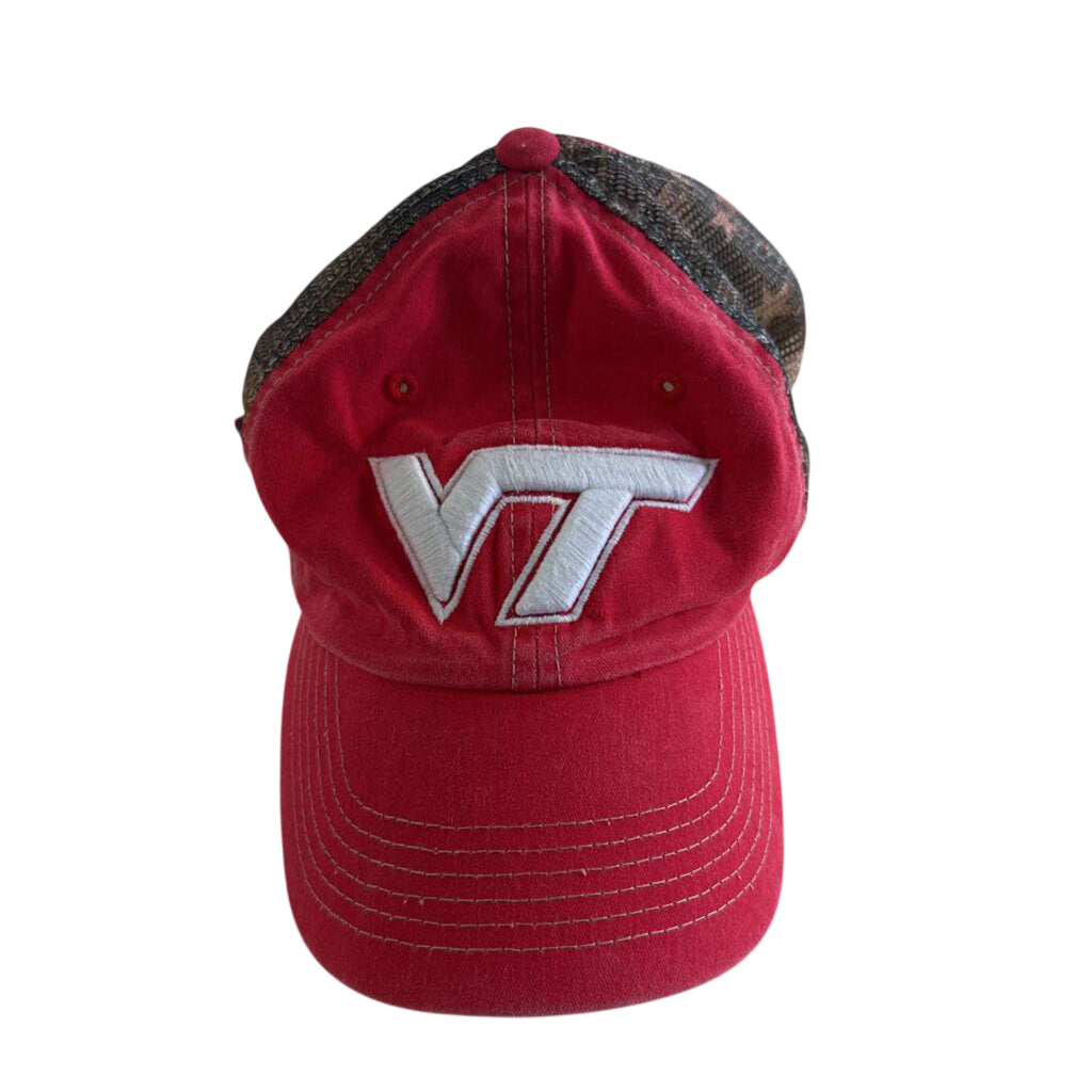 TOW Red/ Camo Embroidred Virginia Tech Baseball Hat One Size