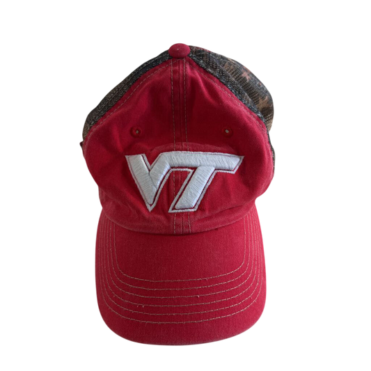 TOW Red/ Camo Embroidred Virginia Tech Baseball Hat One Size