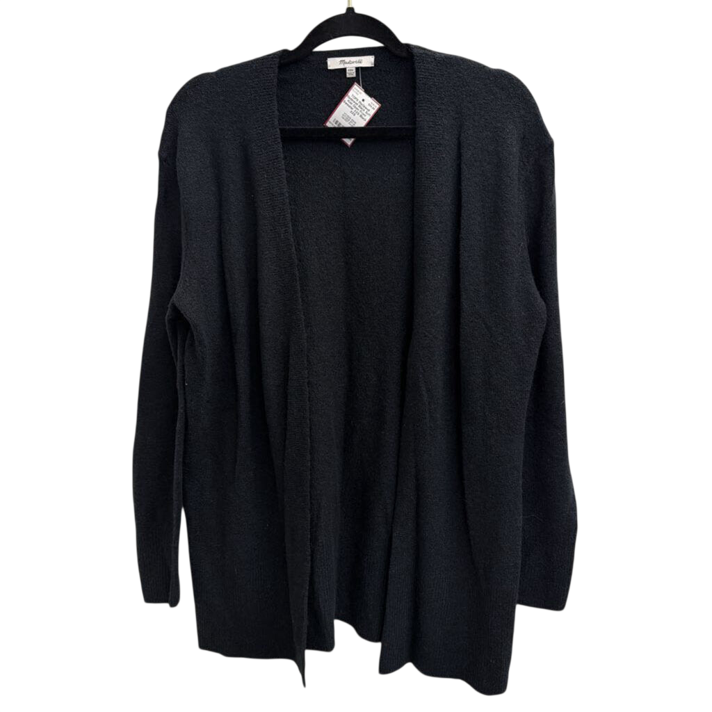 Madewell Black Soft Knit Open Front Sweater XXS