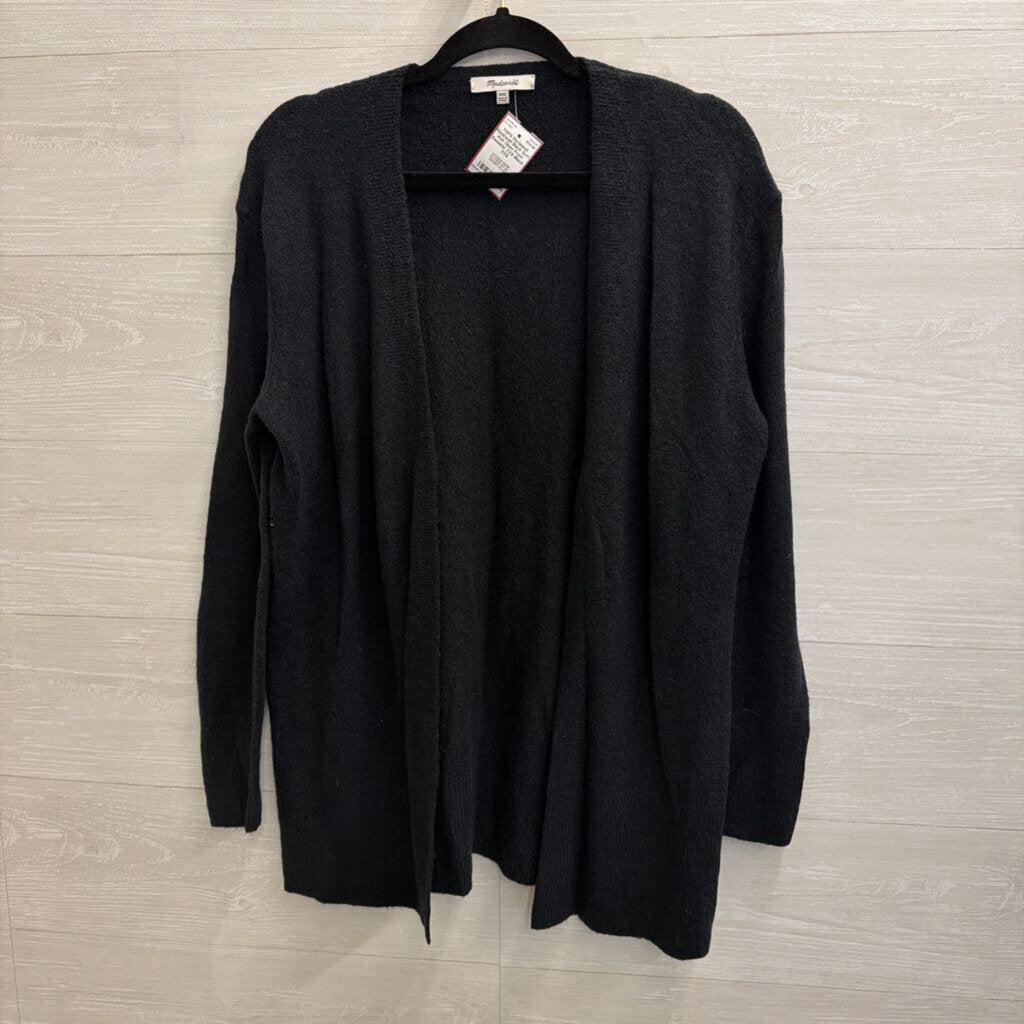 Madewell Black Soft Knit Open Front Sweater XXS
