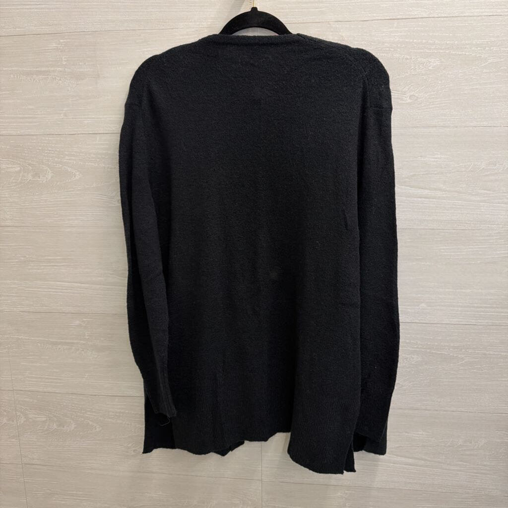 Madewell Black Soft Knit Open Front Sweater XXS