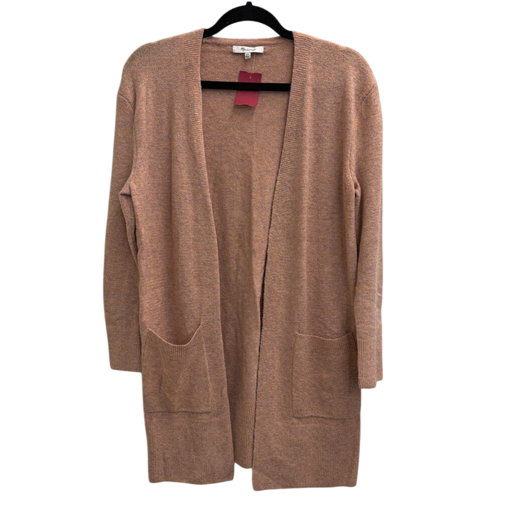 Madewell Brown Soft Knit Open Front Sweater XXS