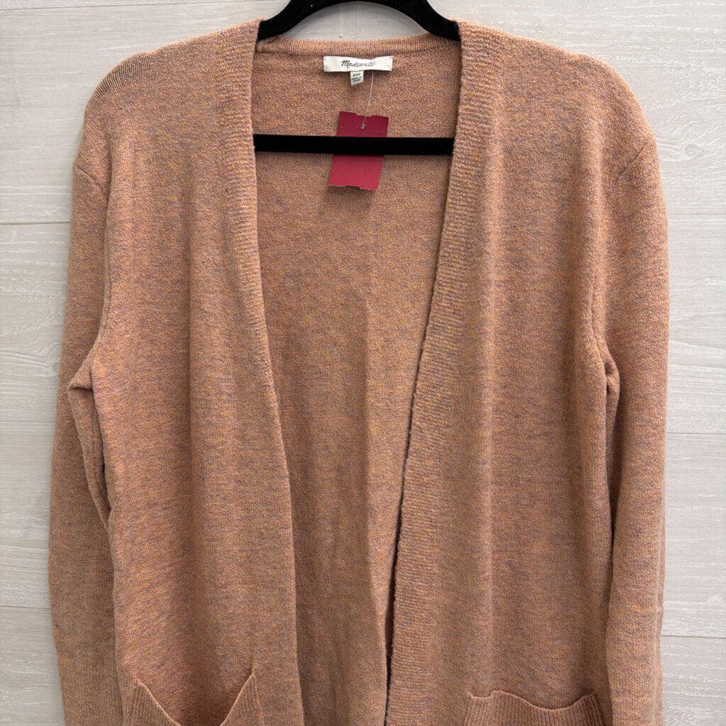 Madewell Brown Soft Knit Open Front Sweater XXS
