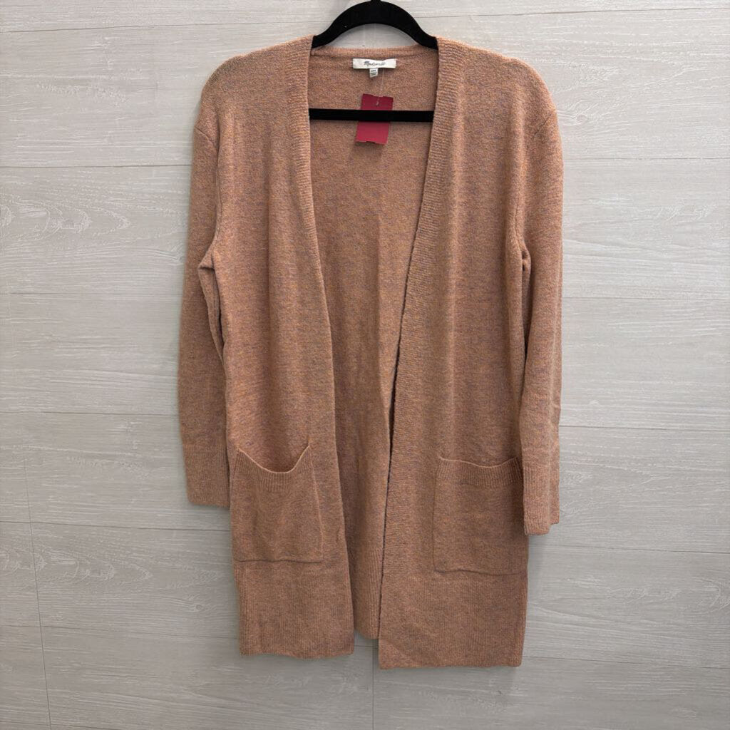 Madewell Brown Soft Knit Open Front Sweater XXS