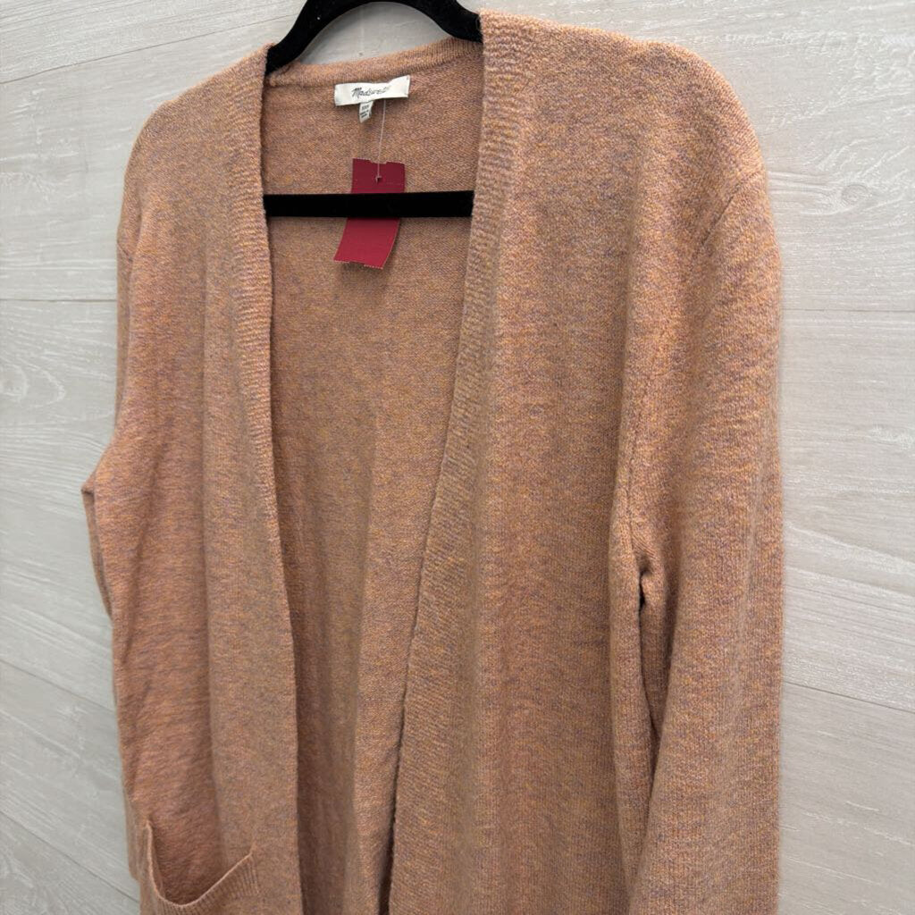 Madewell Brown Soft Knit Open Front Sweater XXS