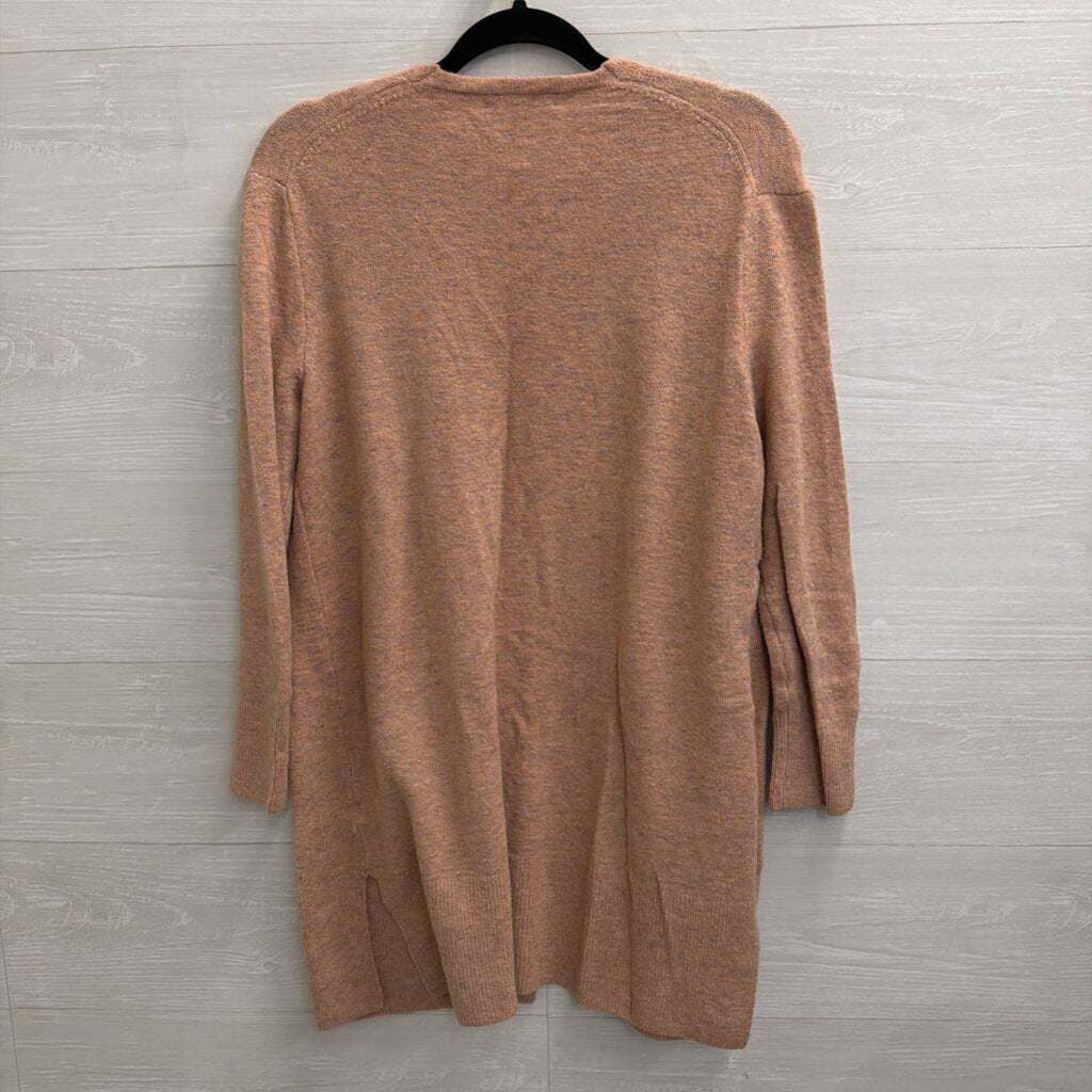 Madewell Brown Soft Knit Open Front Sweater XXS