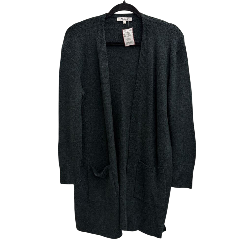 Madewell Green Soft Knit Open Front Sweater XXS