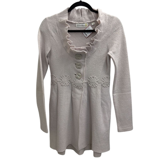 Charlie and Robin Grey 100% Wool Waist Accent Jacket Extra Small