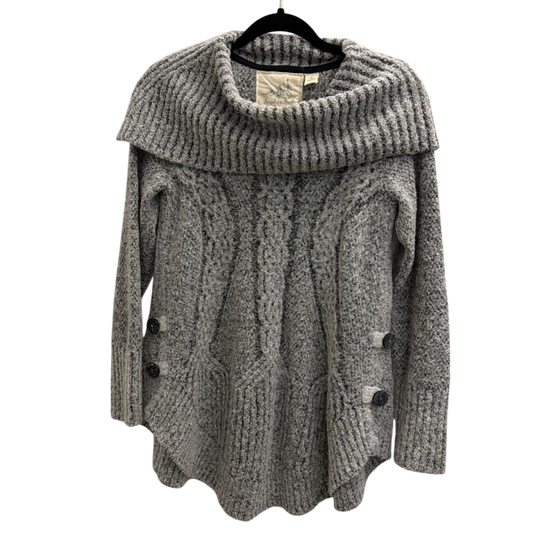 Angel of the North Grey Knit Turtleneck Sweater Extra Small