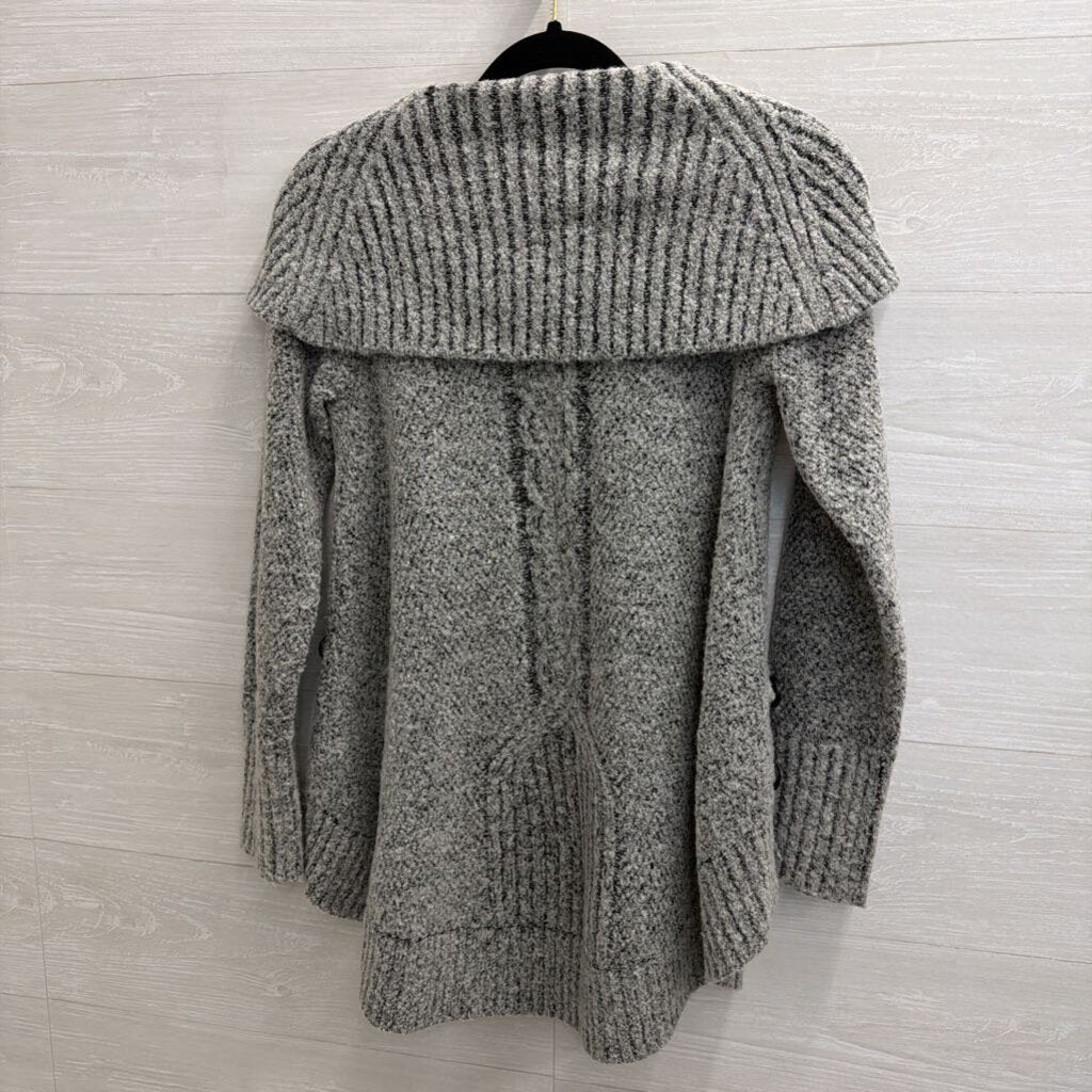 Angel of the North Grey Knit Turtleneck Sweater Extra Small