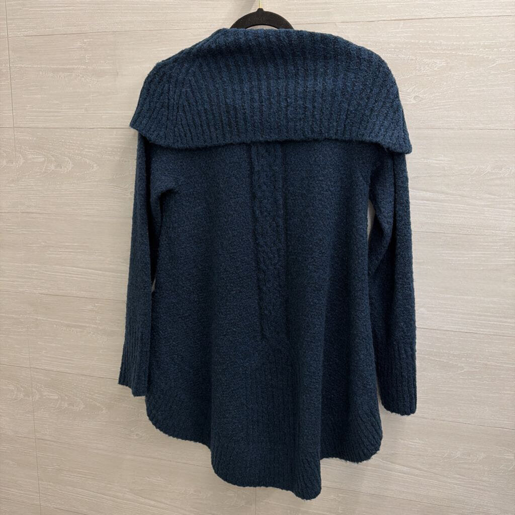Angel of the North Blue Knit Turtleneck Sweater Extra Small