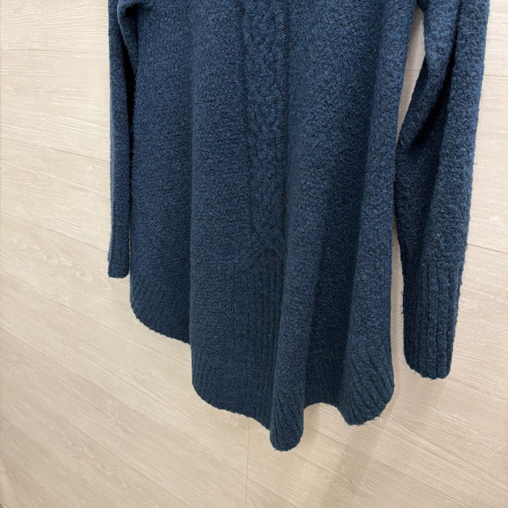 Angel of the North Blue Knit Turtleneck Sweater Extra Small